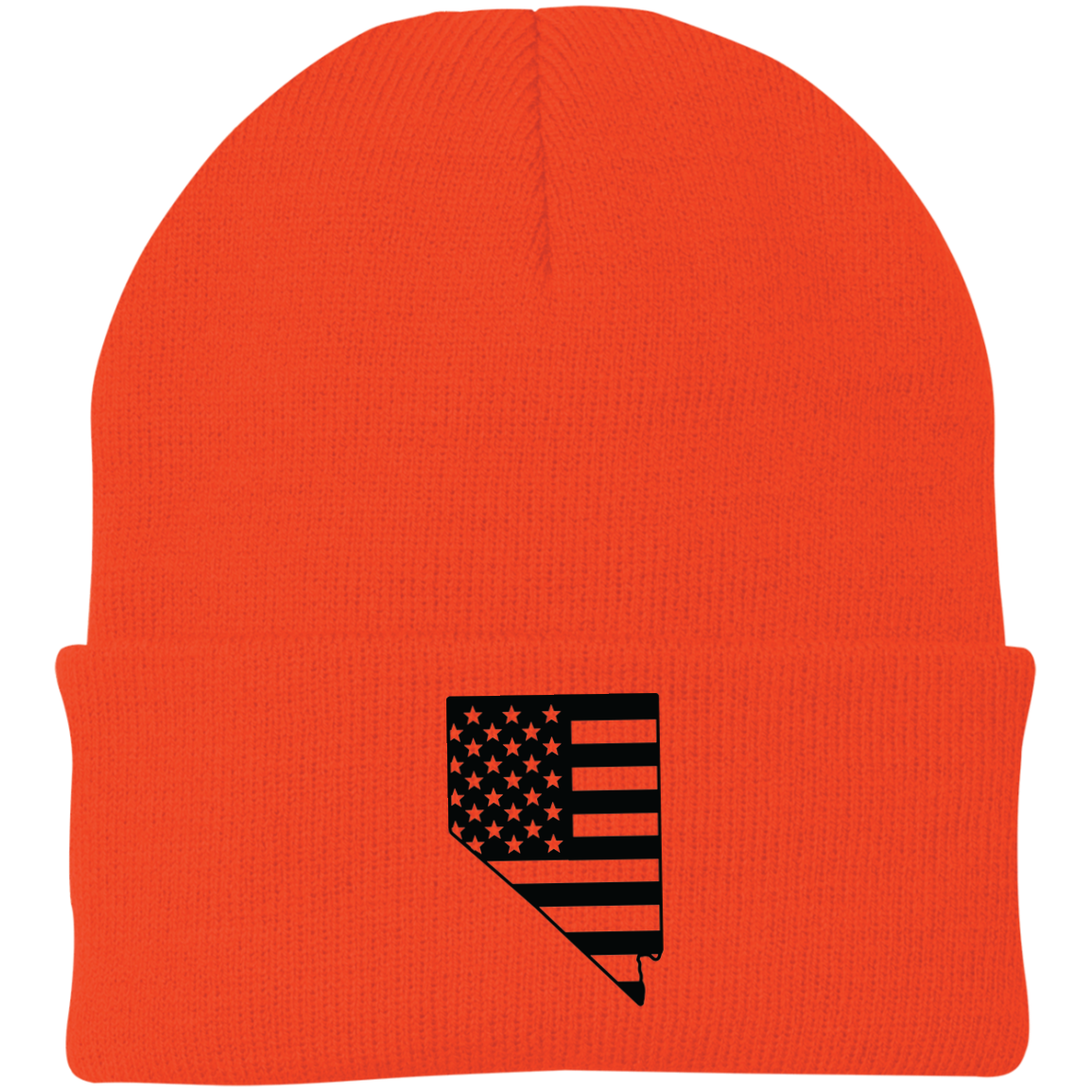 Nevada NV State American Flag Beanie Cap