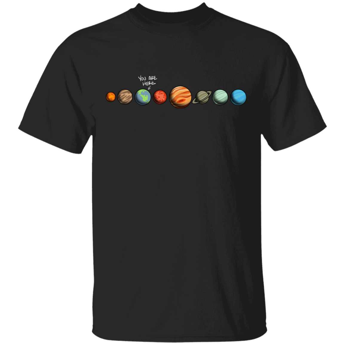 Men's Space Earth You Are Here T-Shirt