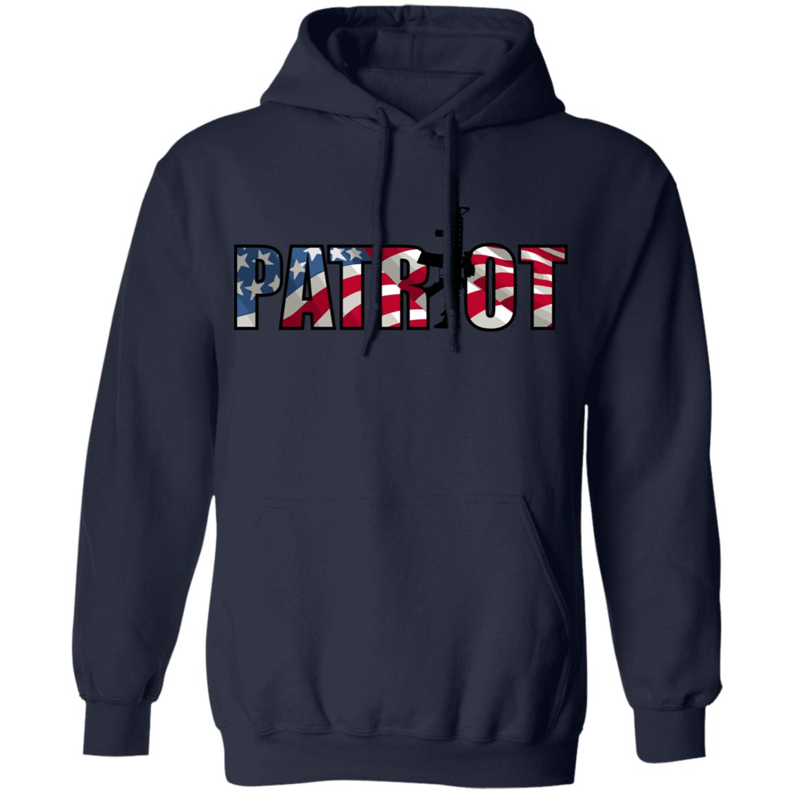 Patriot American Flag Defense Pullover Hoodie