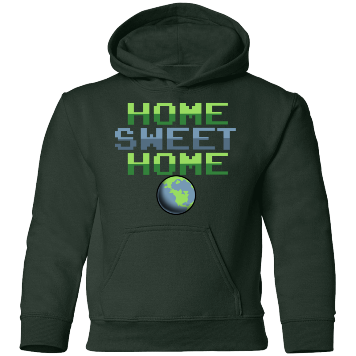 Youth Space Planet Earth Home Sweet Pullover Hoodie