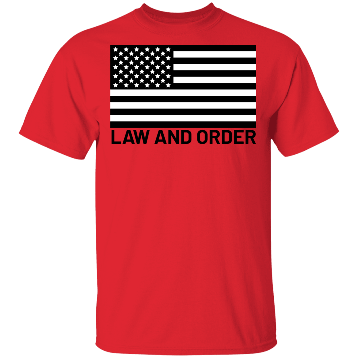 Law and Order American Flag Patriot T-Shirt