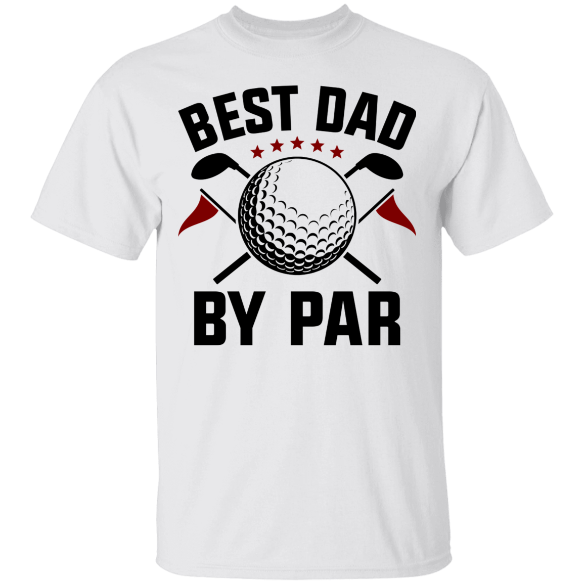 Best Dad By Par Funny Father Golfing T-Shirt
