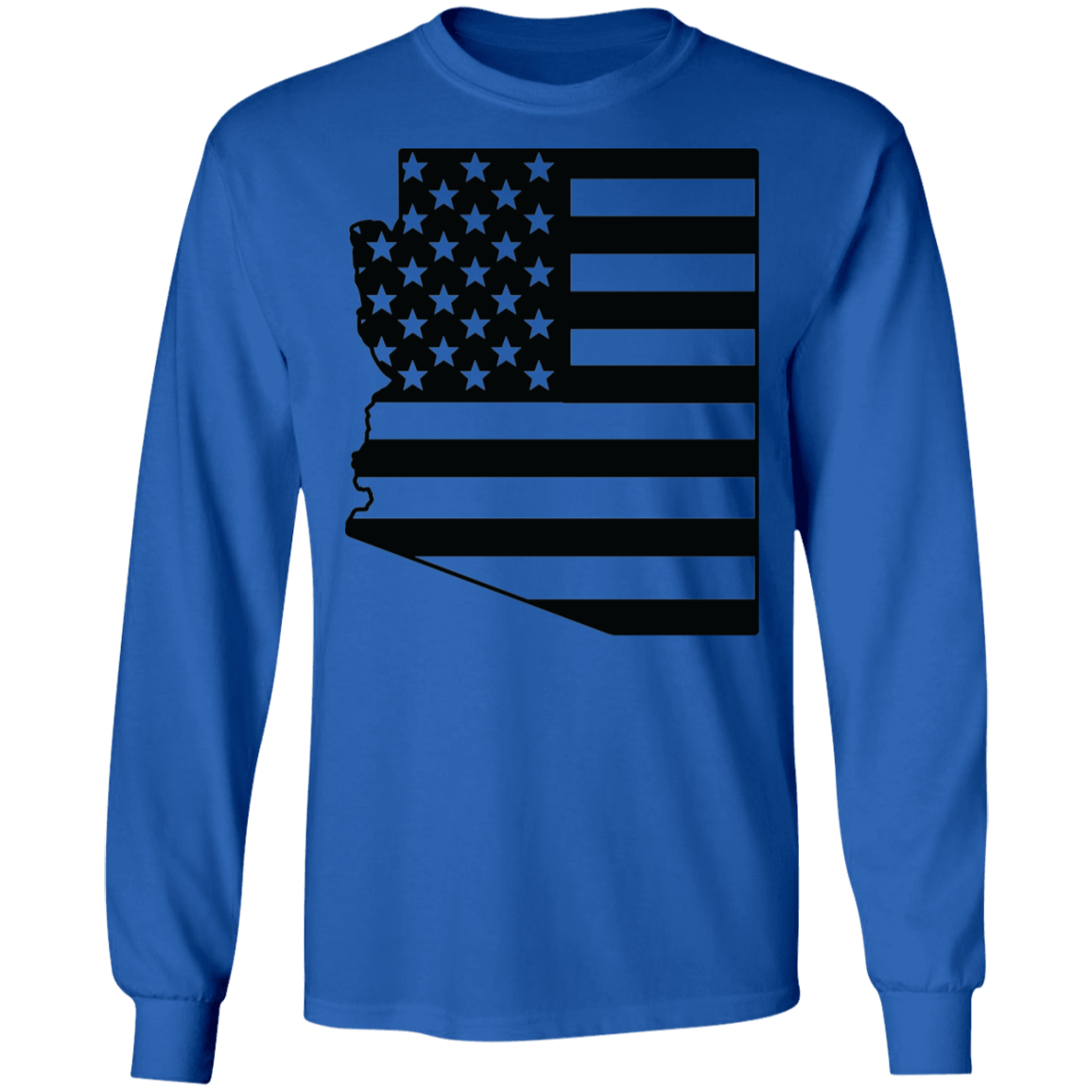 Arizona American Flag State Long Sleeve T-Shirt