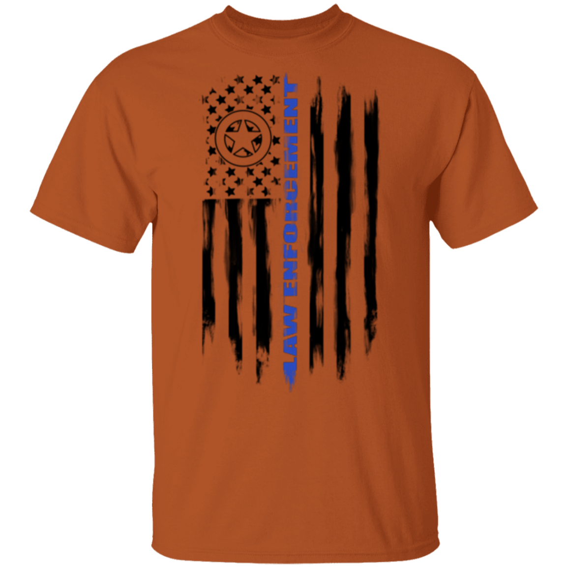 Law Enforcement Deputy Sheriff Police Officer Cop American Flag T-Shirt