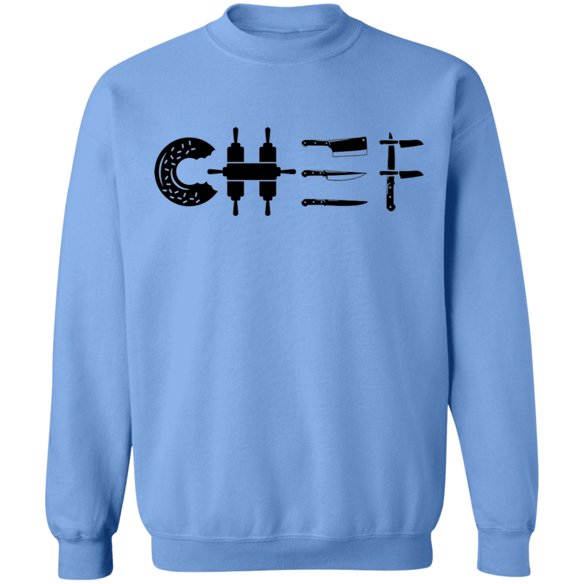 Chef Cooking Knife Crewneck Sweatshirt