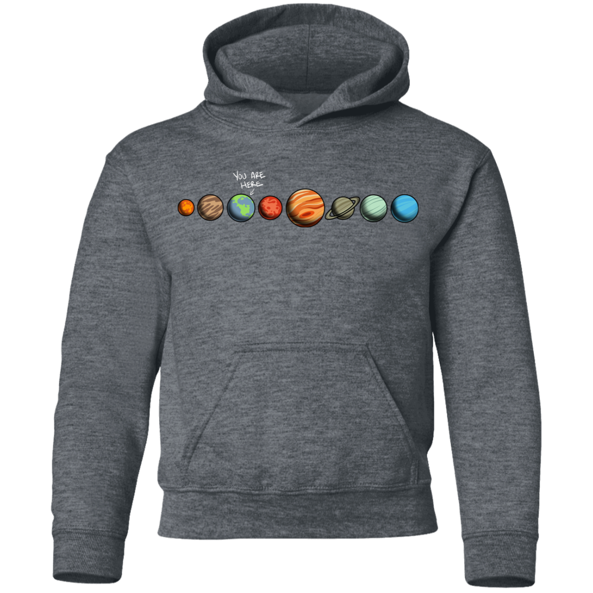 Youth Space Earth You Are Here Pullover Hoodie