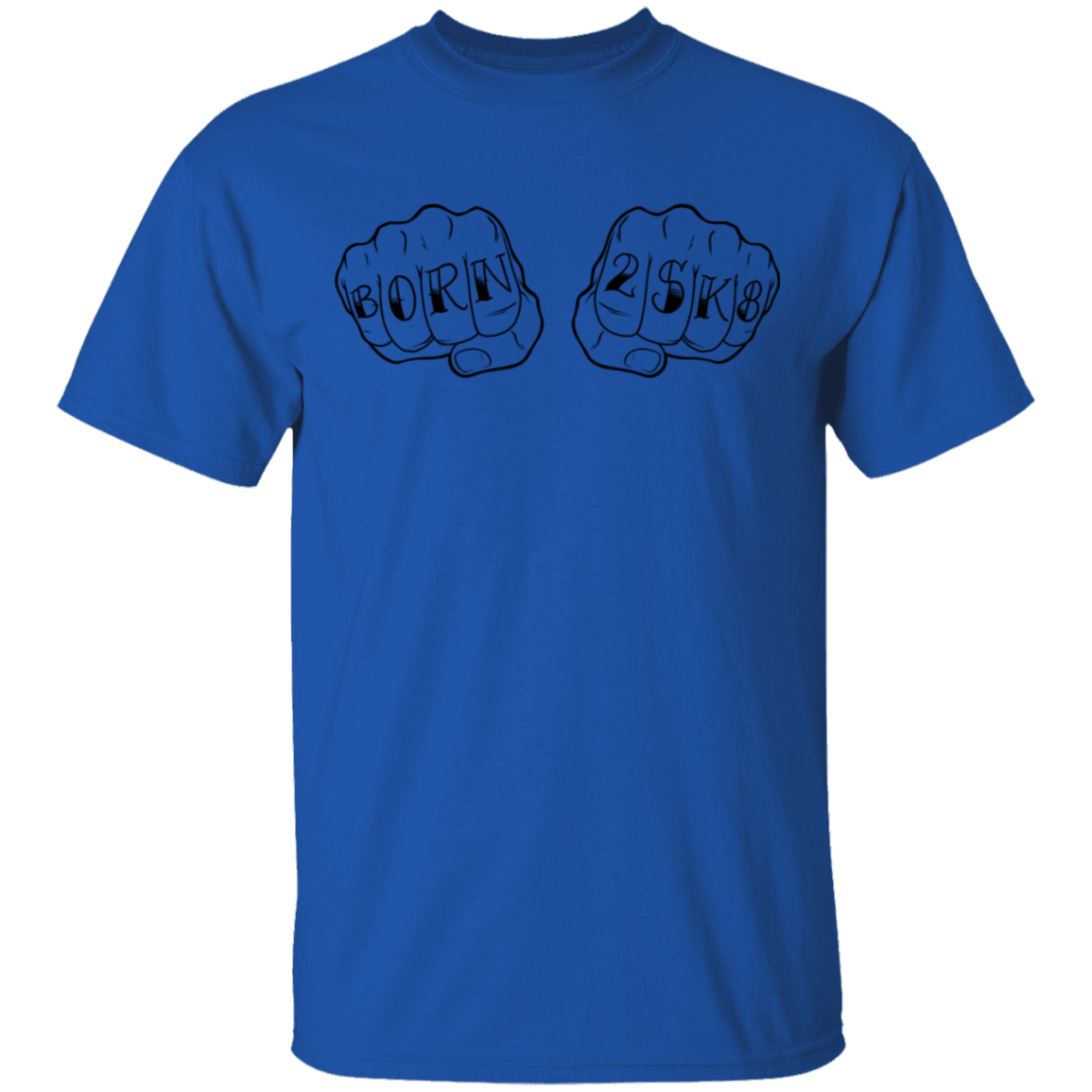 Born 2SK8 To Skateboard Knuckles T-Shirt