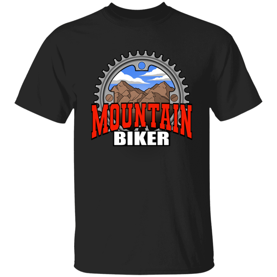 Mountain Biker Scenery T-Shirt