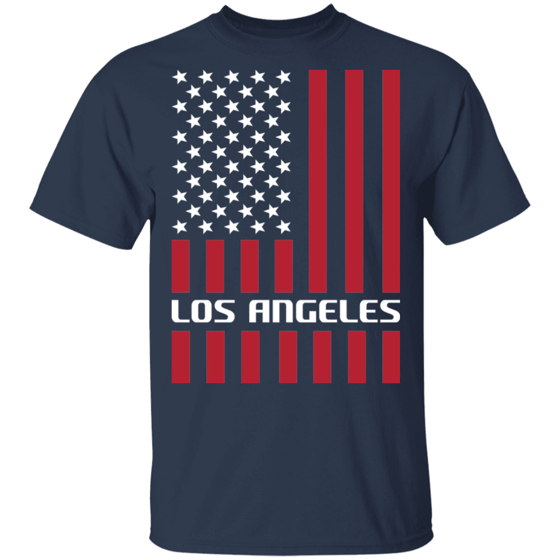 Los Angeles American Flag USA T-Shirt