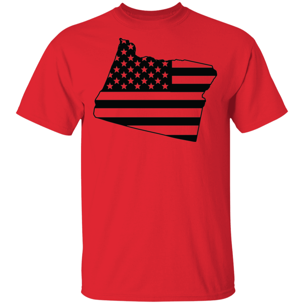 Oregon State American Flag Pride T-Shirt