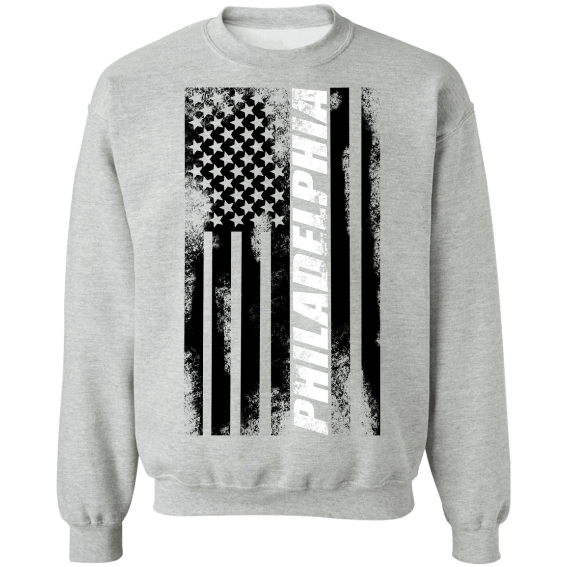 Philadelphia Pennsylvania American Flag Crewneck Sweatshirt