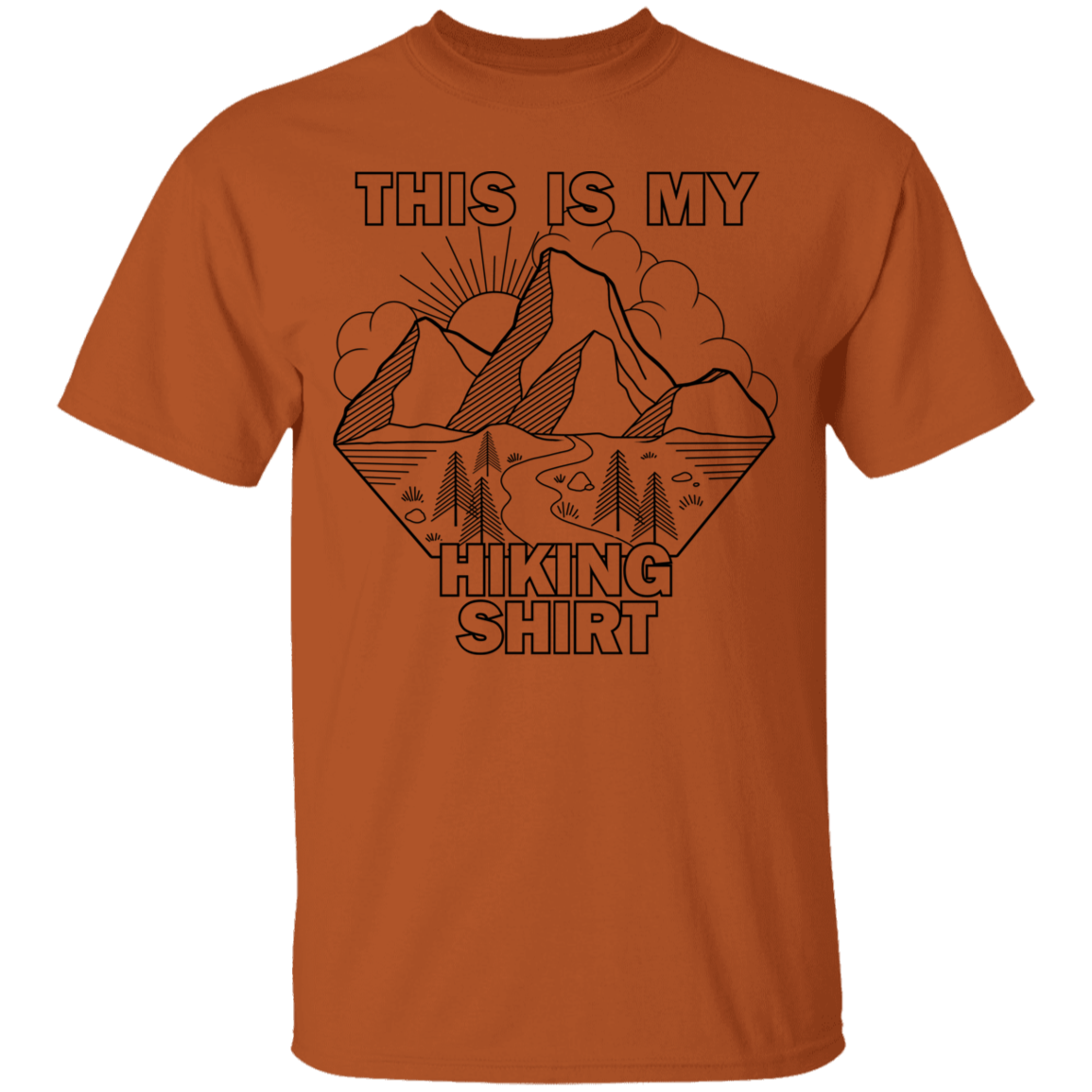 This Is My Hiking Shirt Nature Camping T-Shirt
