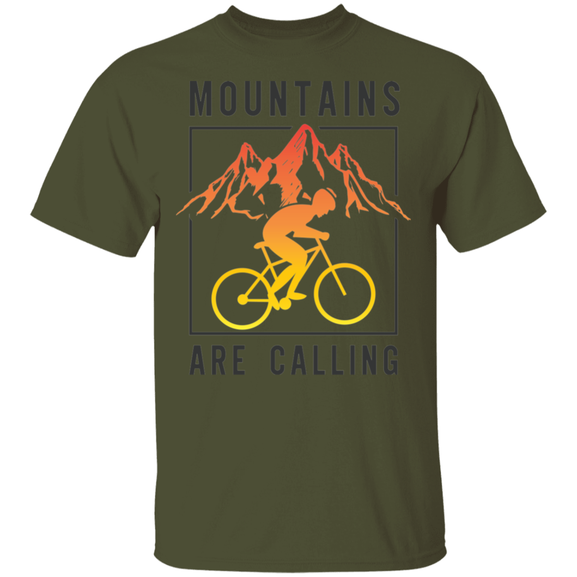 Mountains Are Calling Mountain Biking T-Shirt