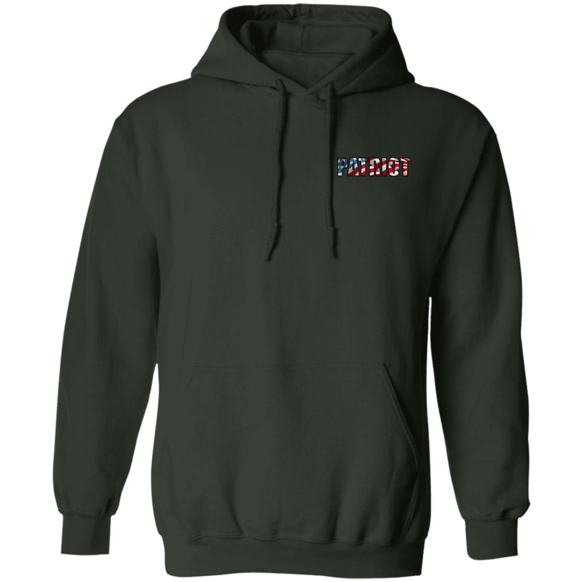 Patriot American Bald Eagle Double Sided Pullover Hoodie