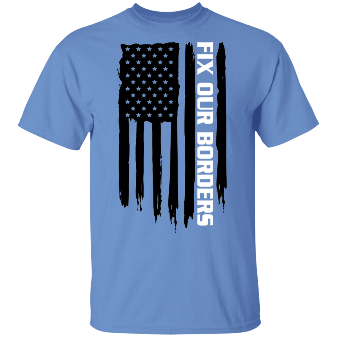 Fix Our Borders USA American Flag T-Shirt