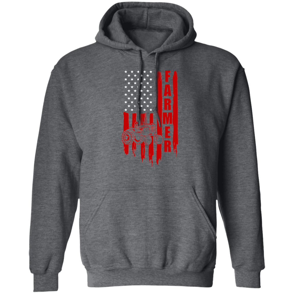 Farmer American Flag Tractor Hoodie