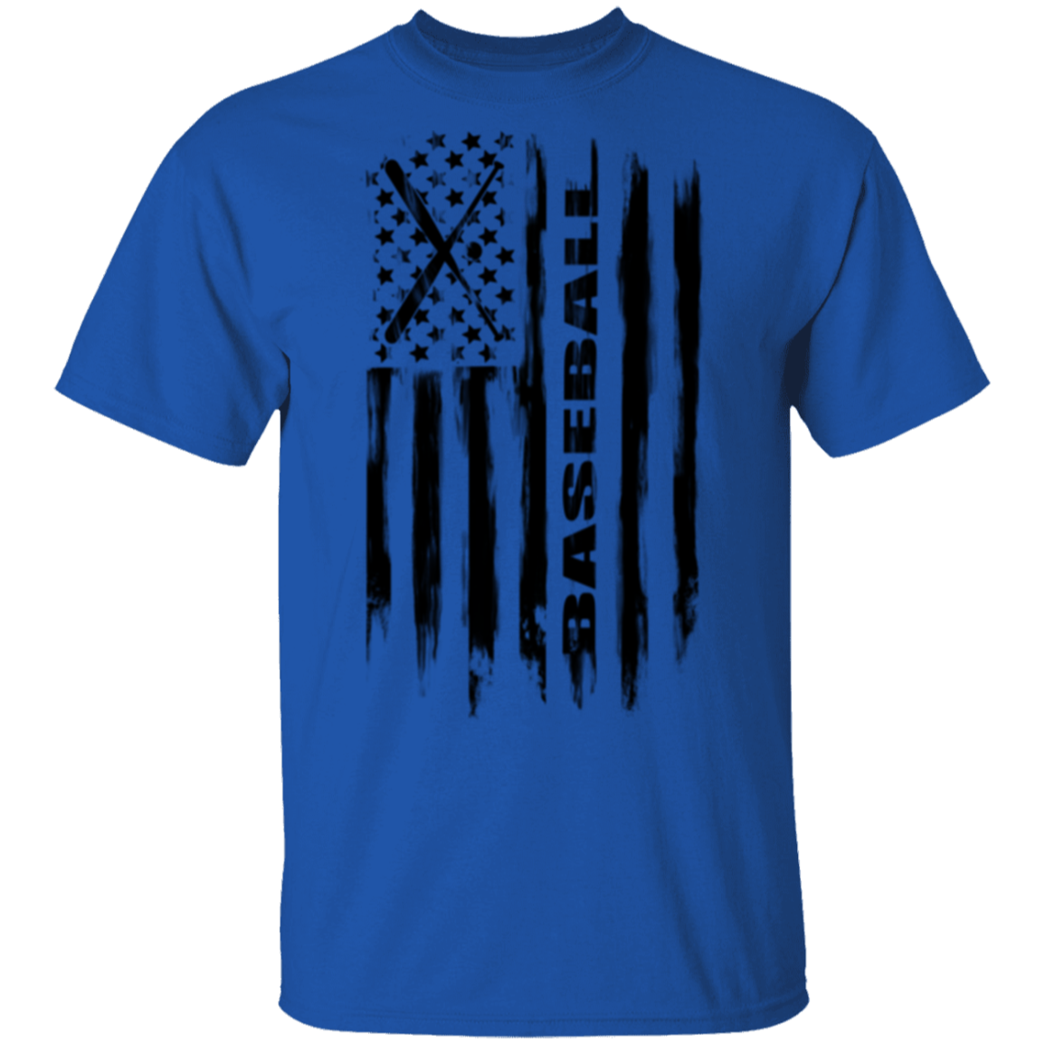 Baseball American Flag T-Shirt