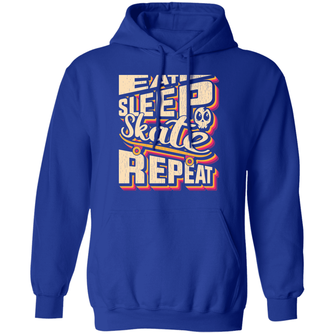 Eat Sleep Skate Repeat Skateboard Skateboarding Pullover Hoodie