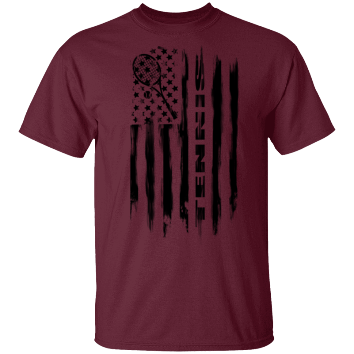 Tennis American Flag T-Shirt