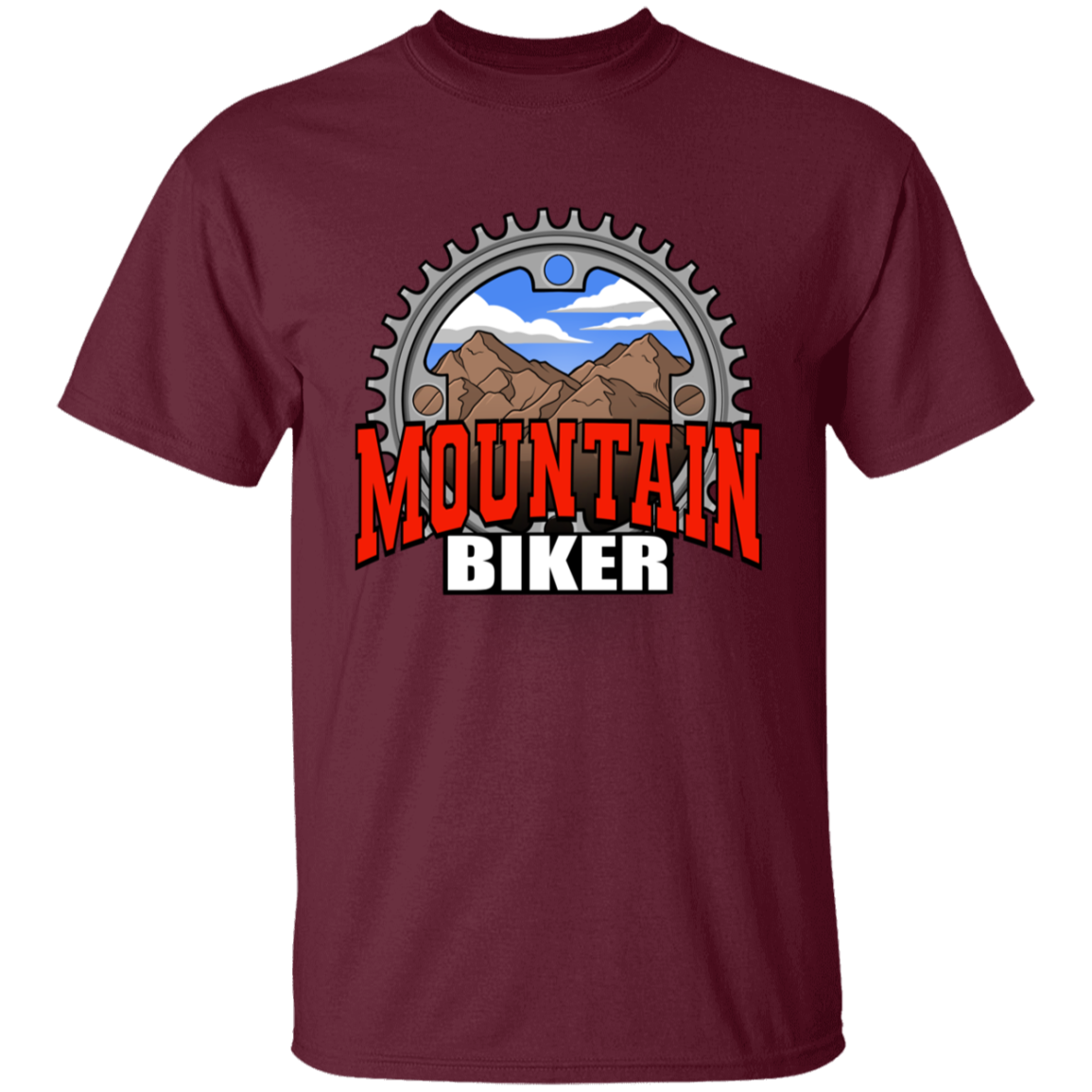 Mountain Biker Scenery Youth T-Shirt