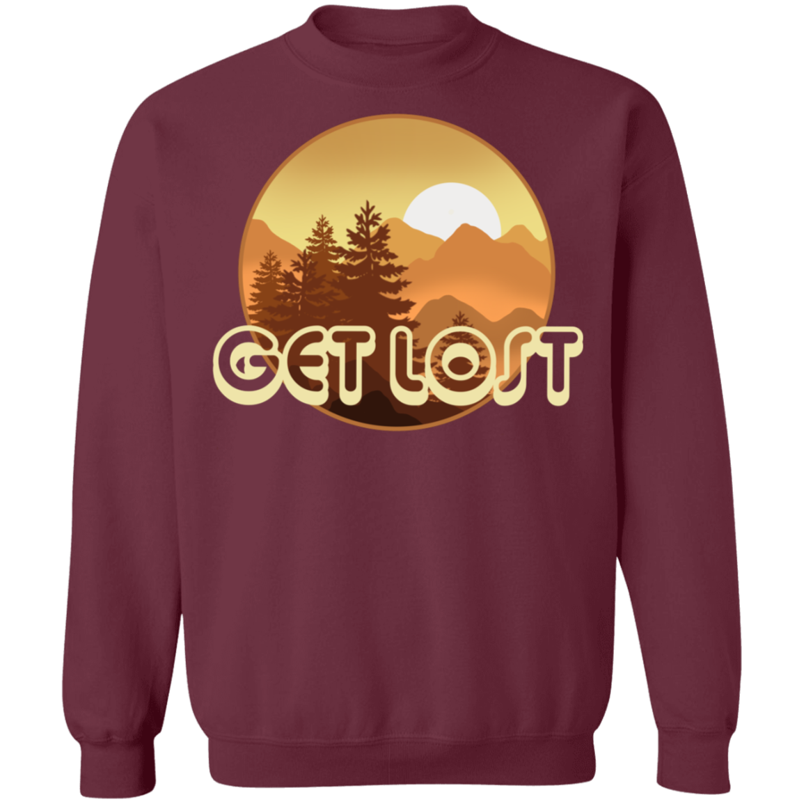 Get Lost in Nature Camping Crewneck Sweatshirt