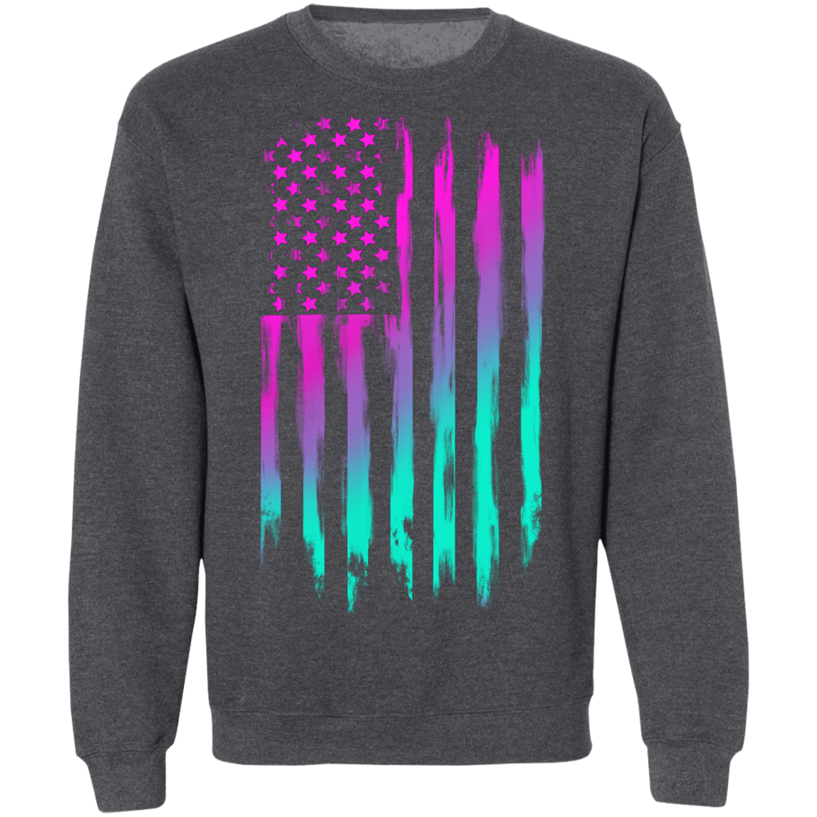 American Flag 80's Retro Crewneck Sweatshirt