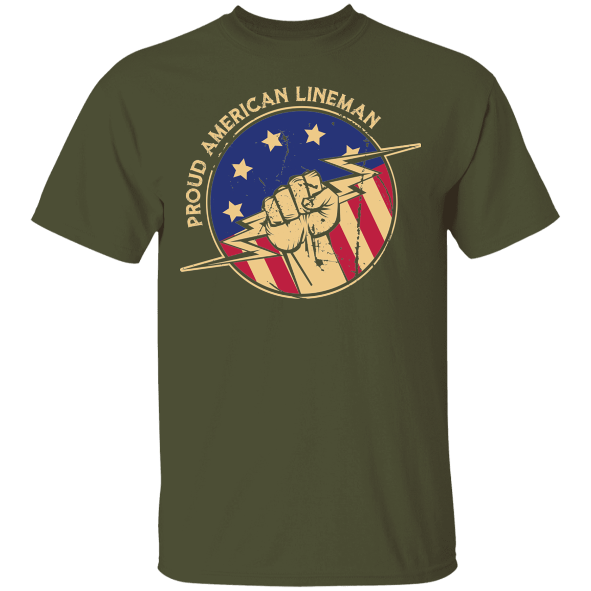 Proud American Lineman T-Shirt