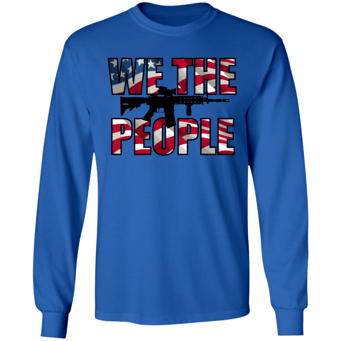 We The People American Flag Long Sleeve T-Shirt
