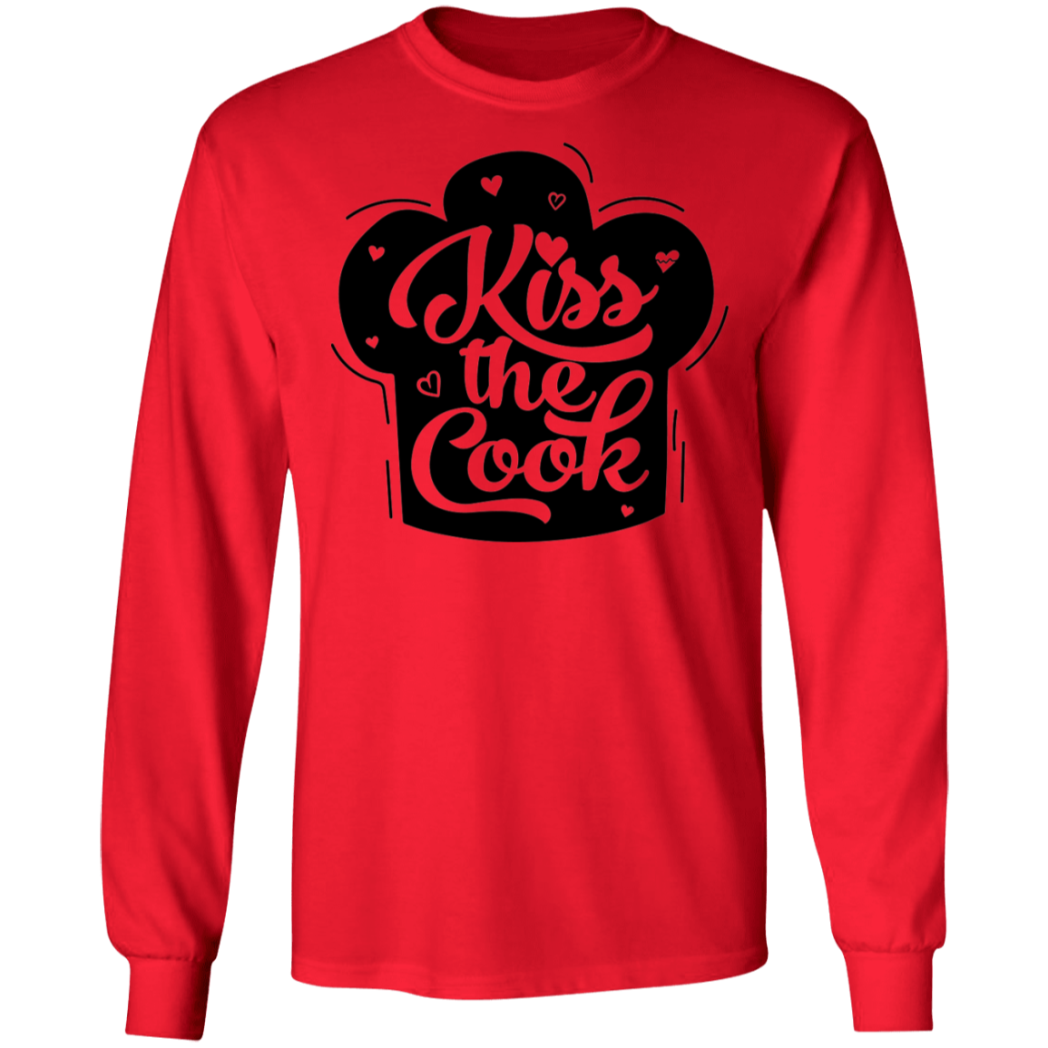 Kiss The Cook Chef Long Sleeve T-Shirt
