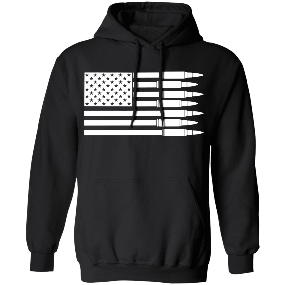 American Flag Bullet New Pullover Hoodie