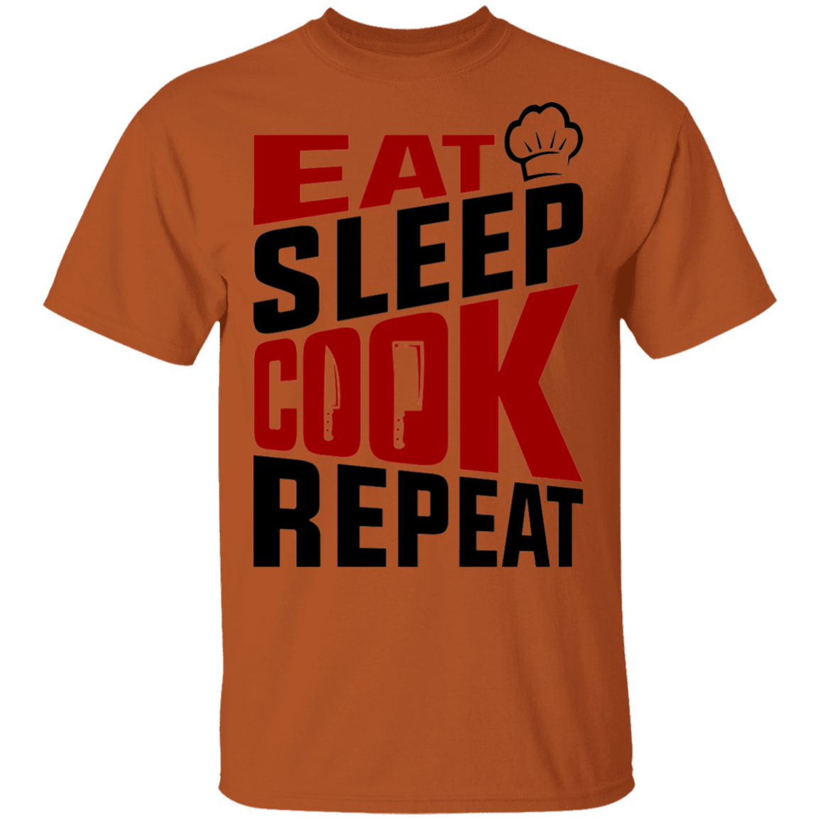 Eat Sleep Cook Repeat Chef T-Shirt