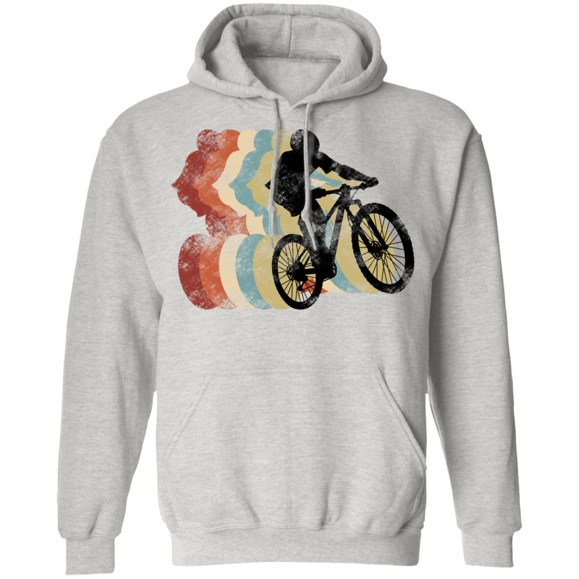 Mountain Bike Rider Biking Pullover Hoodie