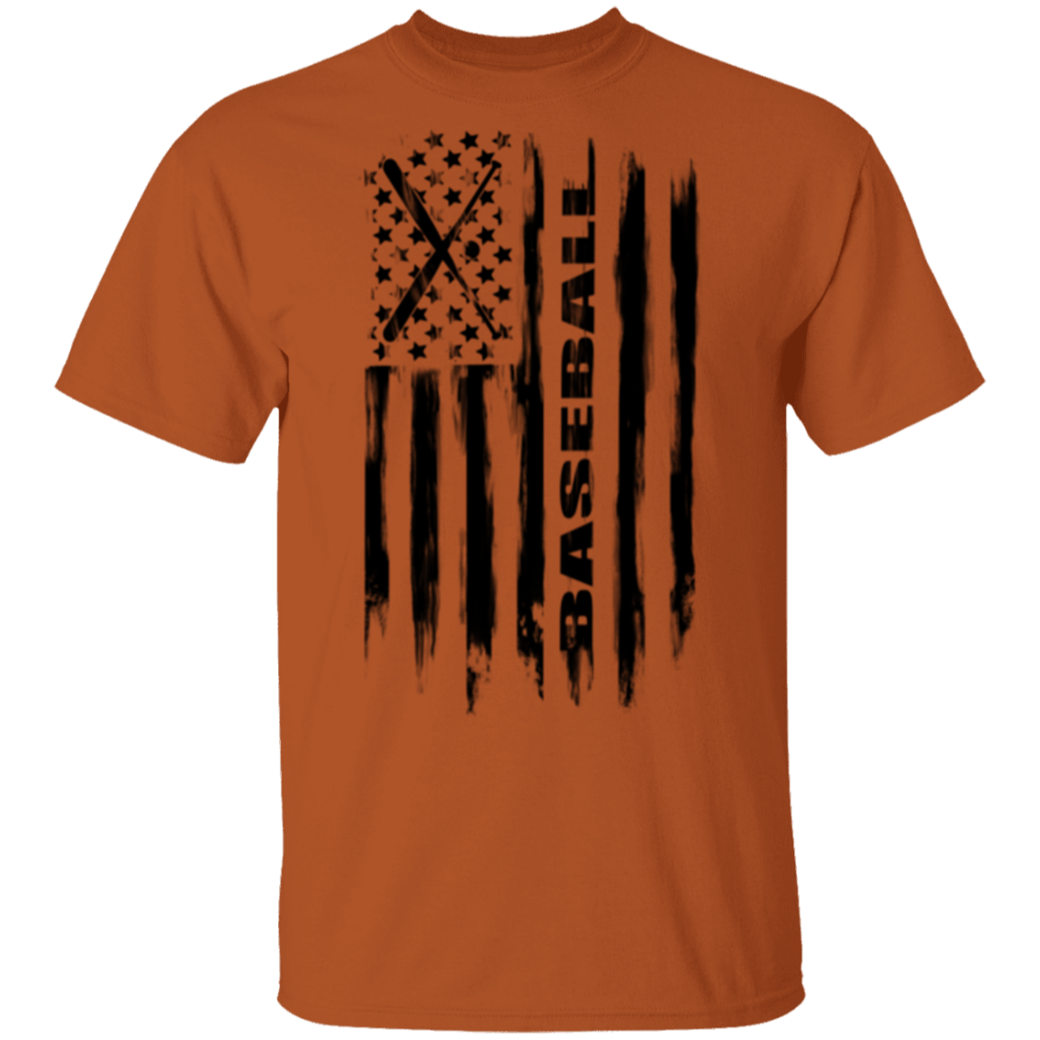 Baseball American Flag T-Shirt