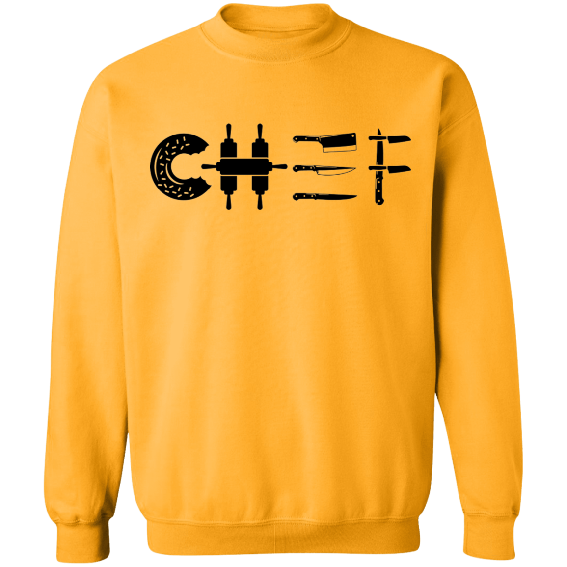 Chef Cooking Knife Crewneck Sweatshirt