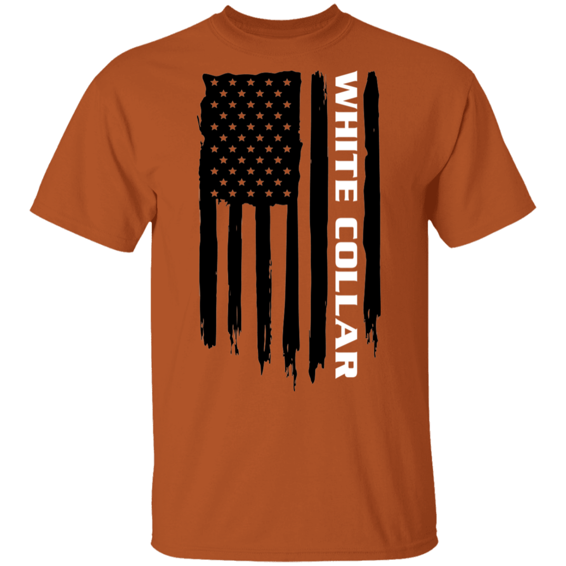White Collar Worker American Flag T-Shirt