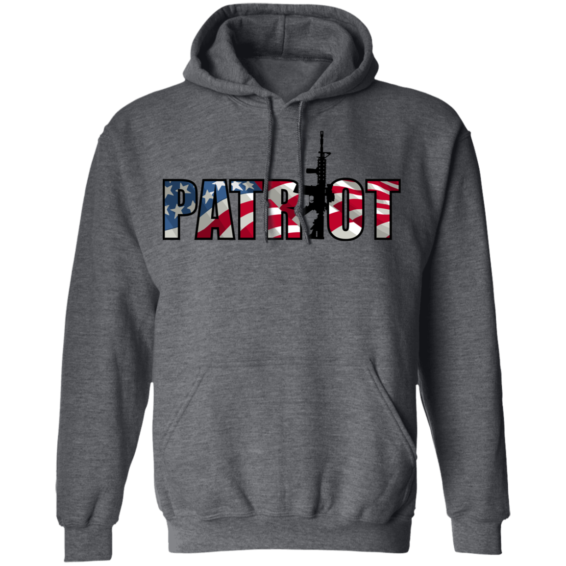 Patriot American Flag Defense Pullover Hoodie