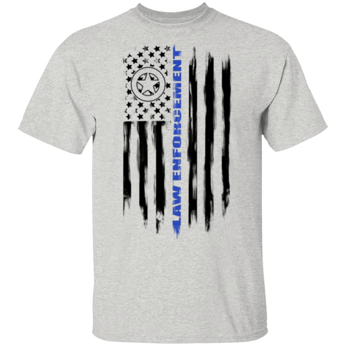 Law Enforcement Deputy Sheriff Police Officer Cop American Flag T-Shirt