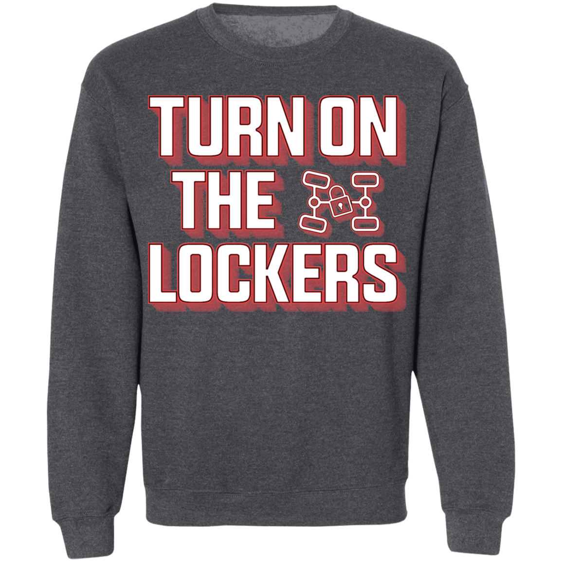 Turn On The Lockers 4x4 Off-Road Overland Crewneck Sweatshirt