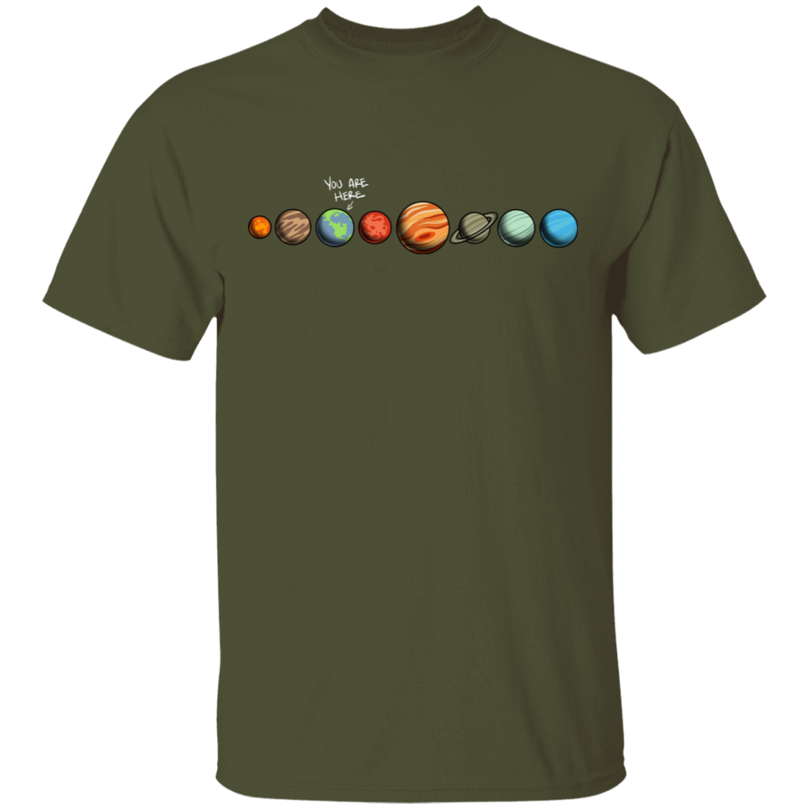 Men's Space Earth You Are Here T-Shirt