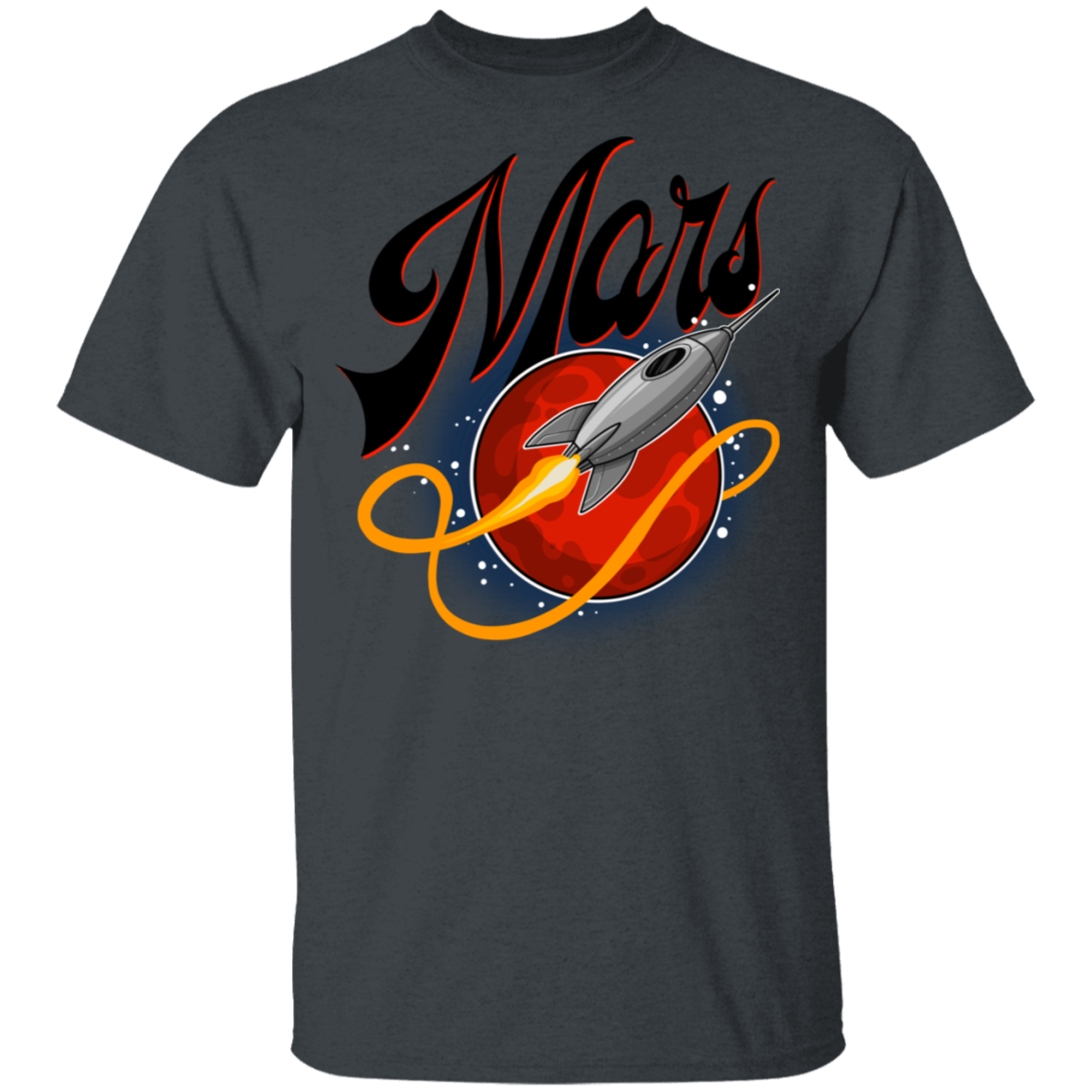 Men's Space Mars Space Ship Old Style T-Shirt