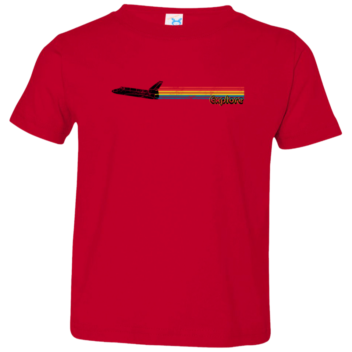Toddler Space Rocket Ship Explorer Jersey T-Shirt