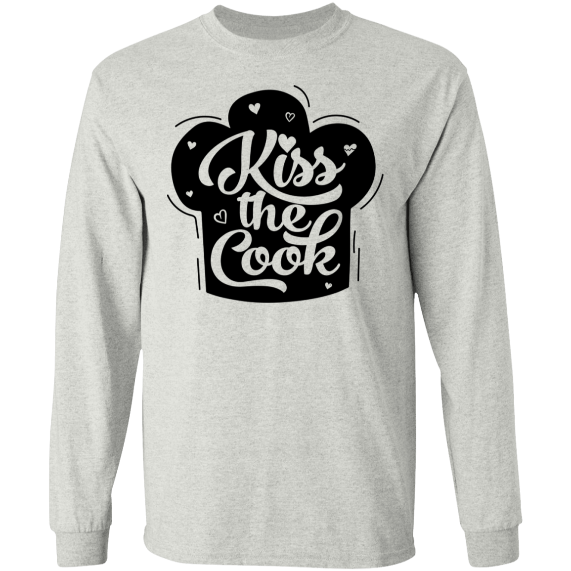 Kiss The Cook Chef Long Sleeve T-Shirt