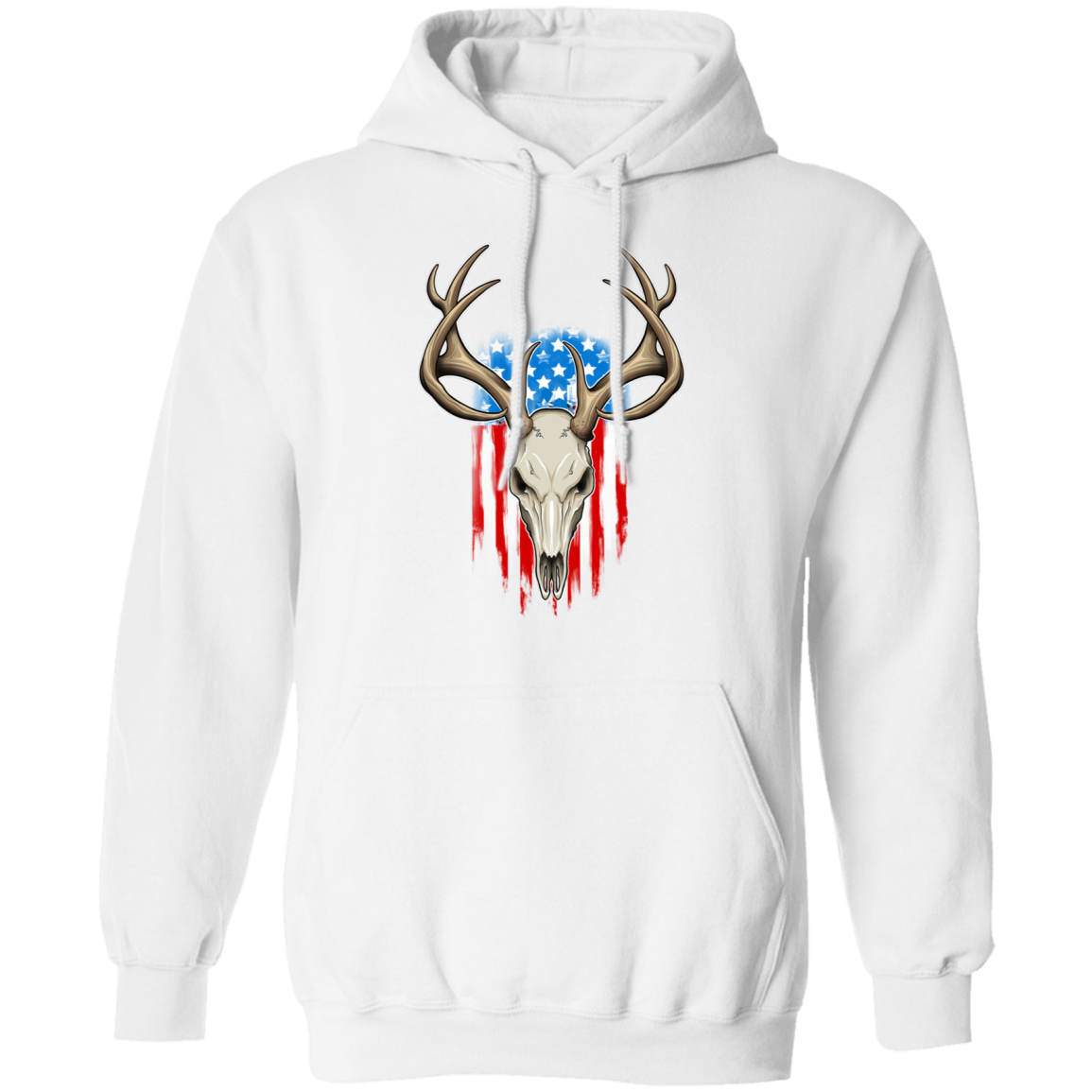 American Flag Hunting Pullover Hoodie
