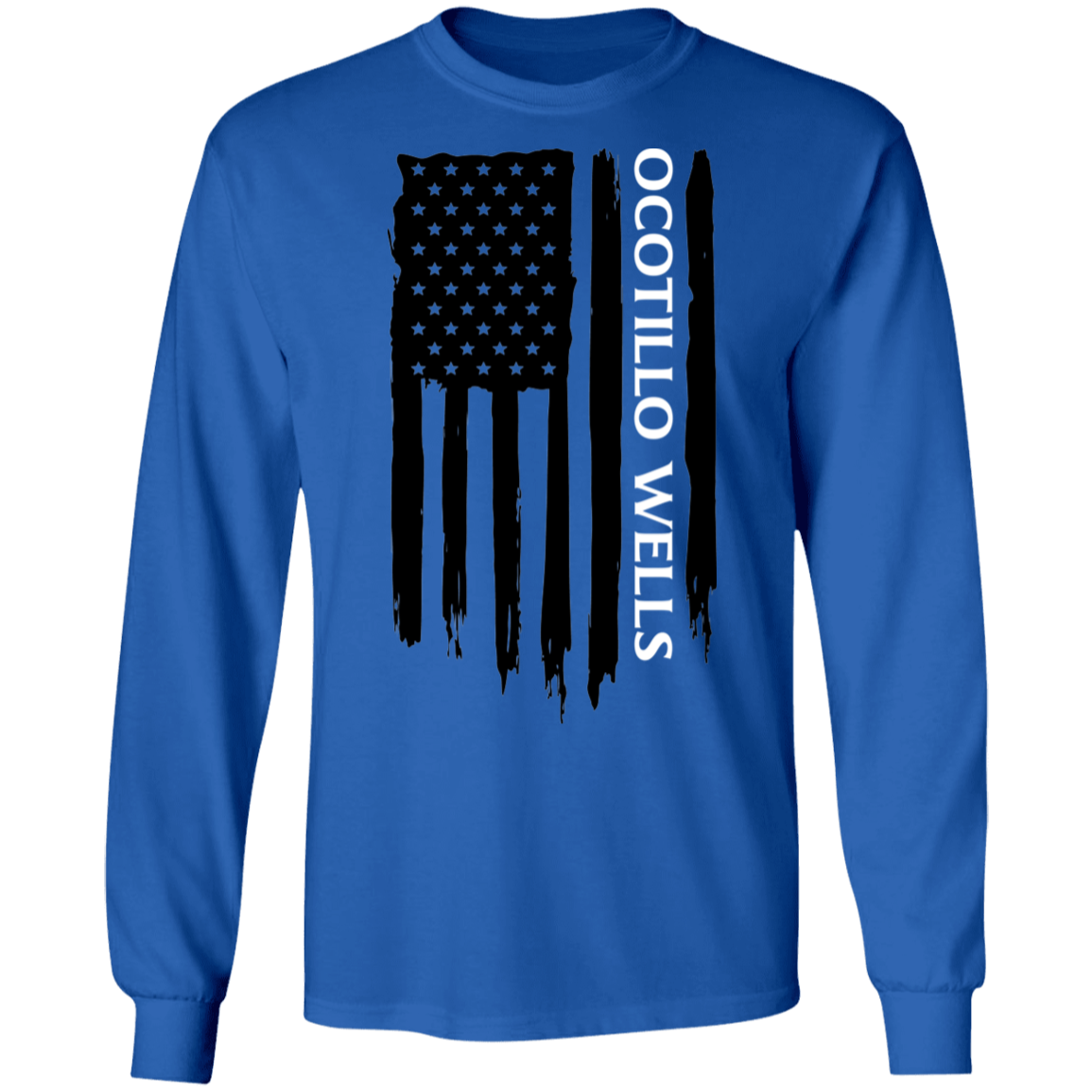 Ocotillo Wells American Flag Long Sleeve T-Shirt