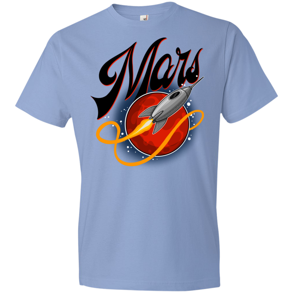 Youth Space Mars Space Ship Old Style Lightweight T-Shirt