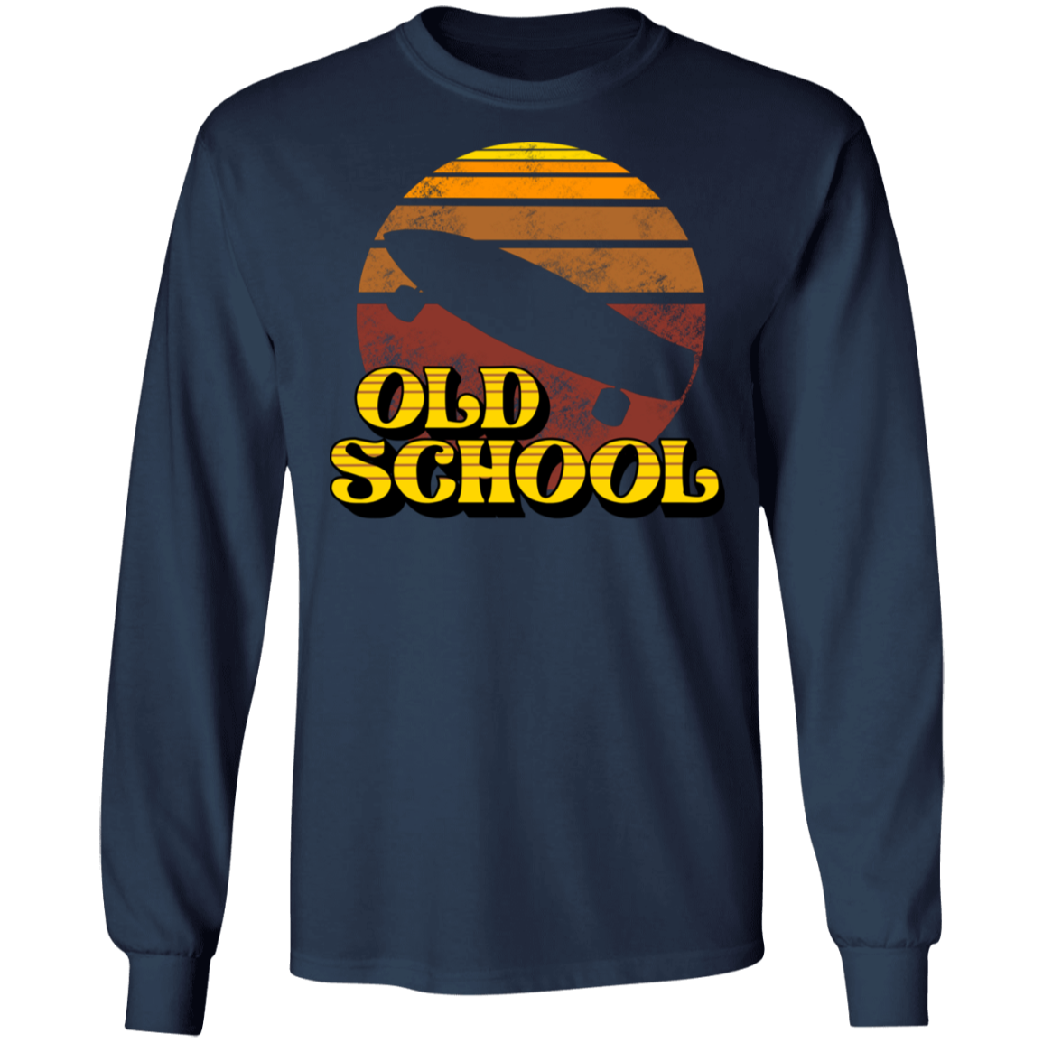 Old School Skateboarding Long Sleeve T-Shirt