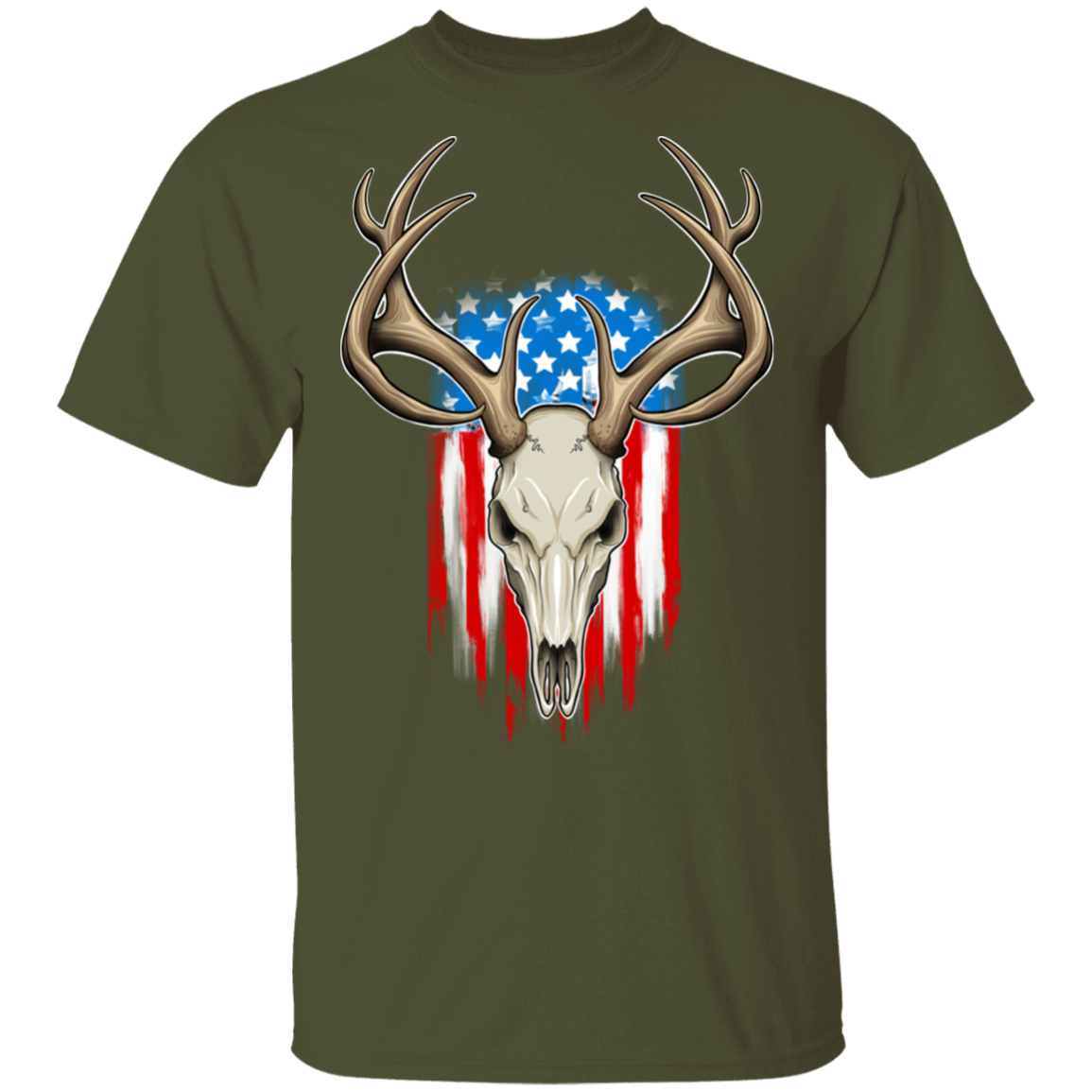 American Flag Hunting T-Shirt