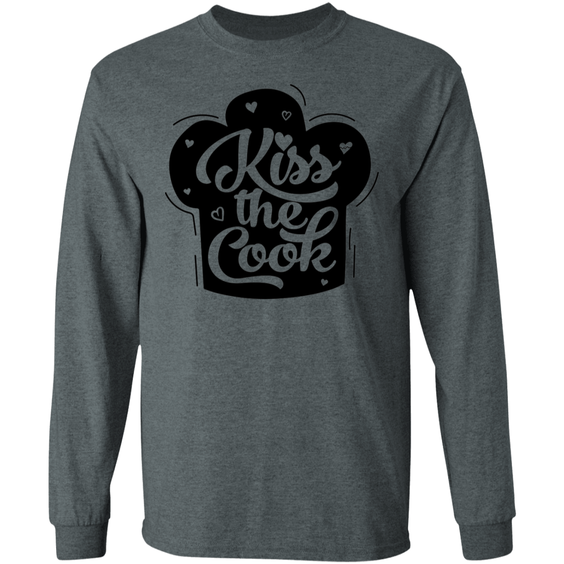 Kiss The Cook Chef Long Sleeve T-Shirt