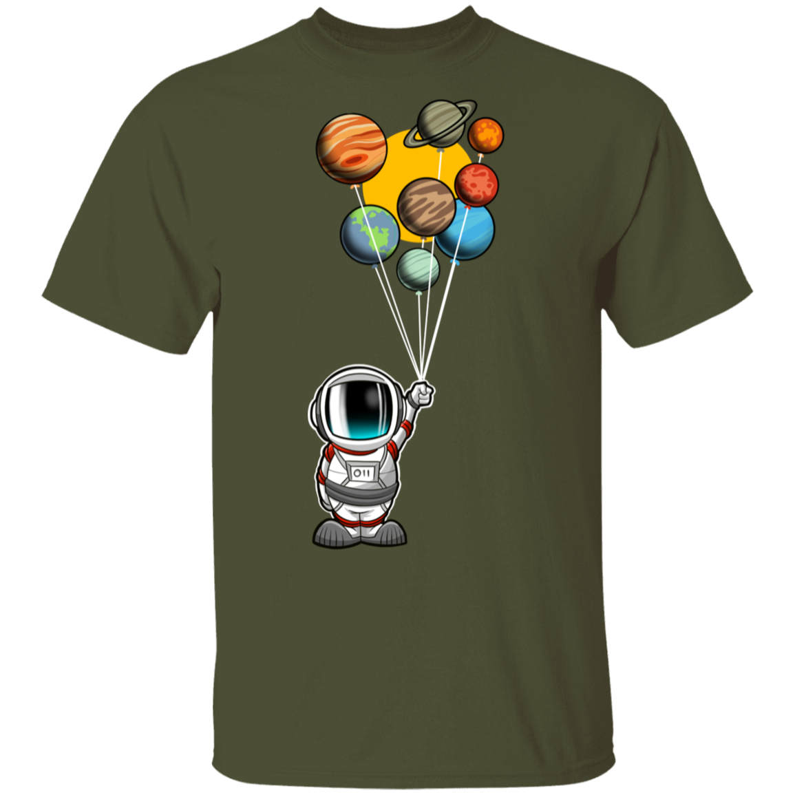 Men's Space Astronaut Balloons Party T-Shirt