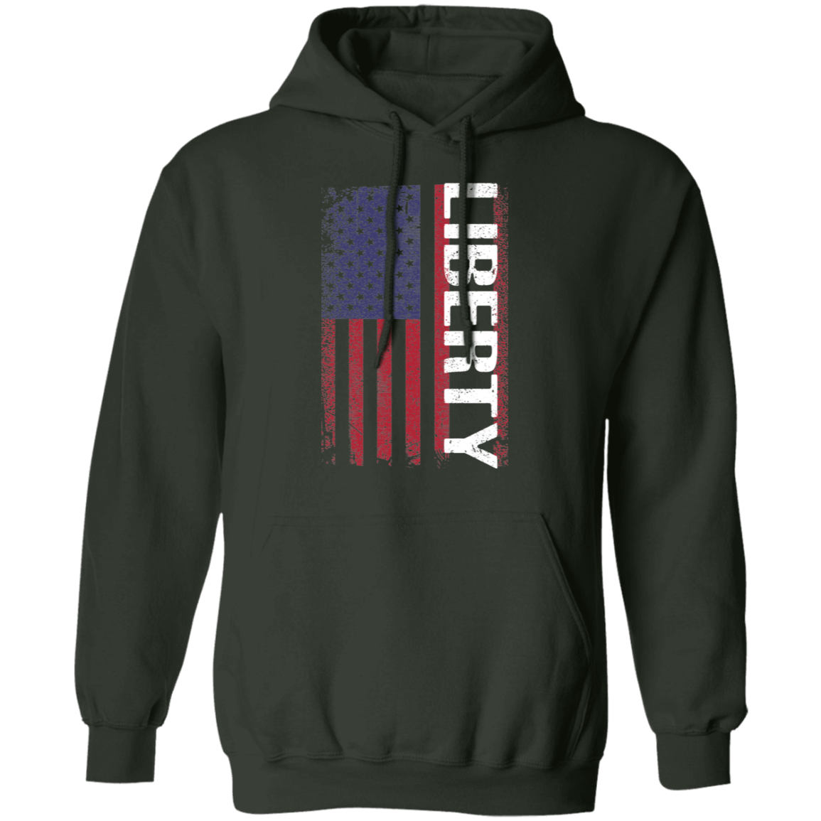 Liberty American Flag USA Pullover Hoodie